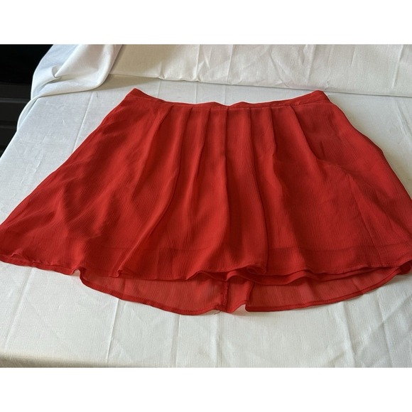 Old Navy Dresses & Skirts - Old Navy Red Flare Skirt Pleated. Lined. Size Medium. Summer Spring Casual.